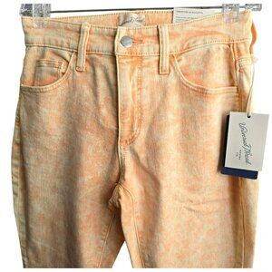 Orange Tie Dye High Rise Curvy Skinny Jeans Womens Size 0/25R JJ4212